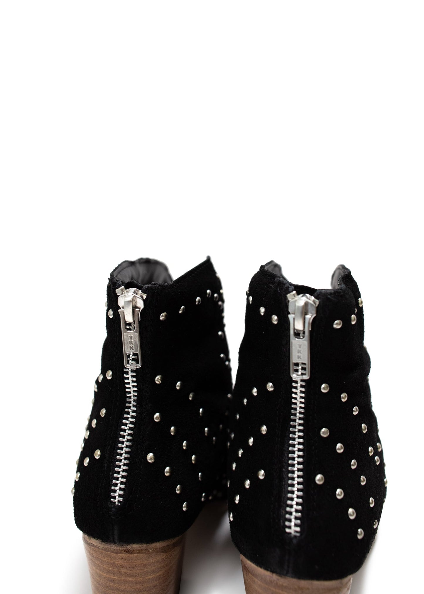 Twilight Studded Heeled Ankle Booties | Black