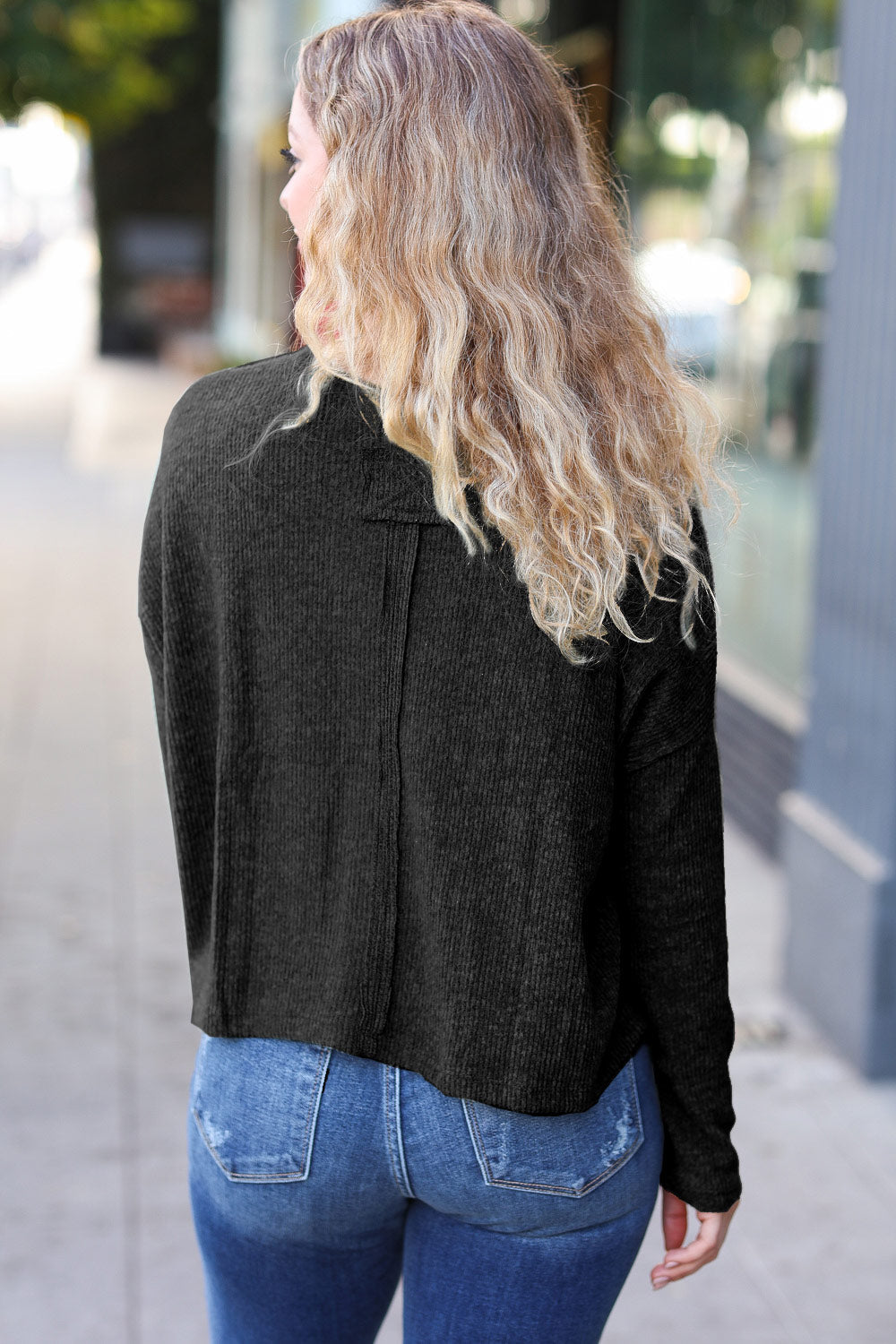Stay A While Cropped Sweater