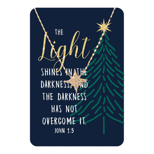 The Light Shines Keepsake Necklace Card