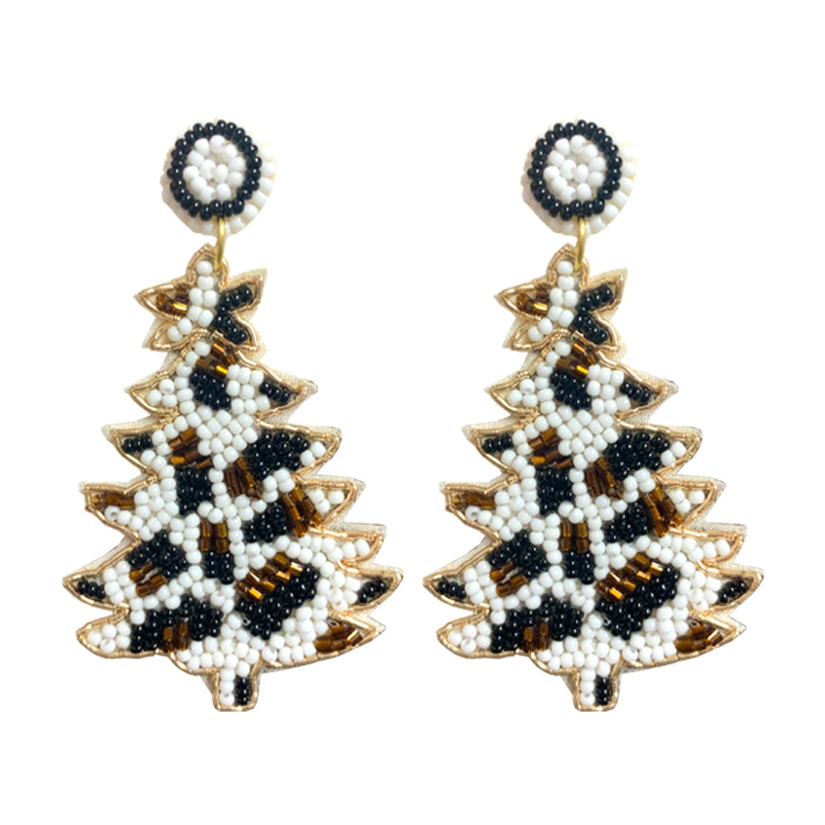 Leopard Tree Earrings