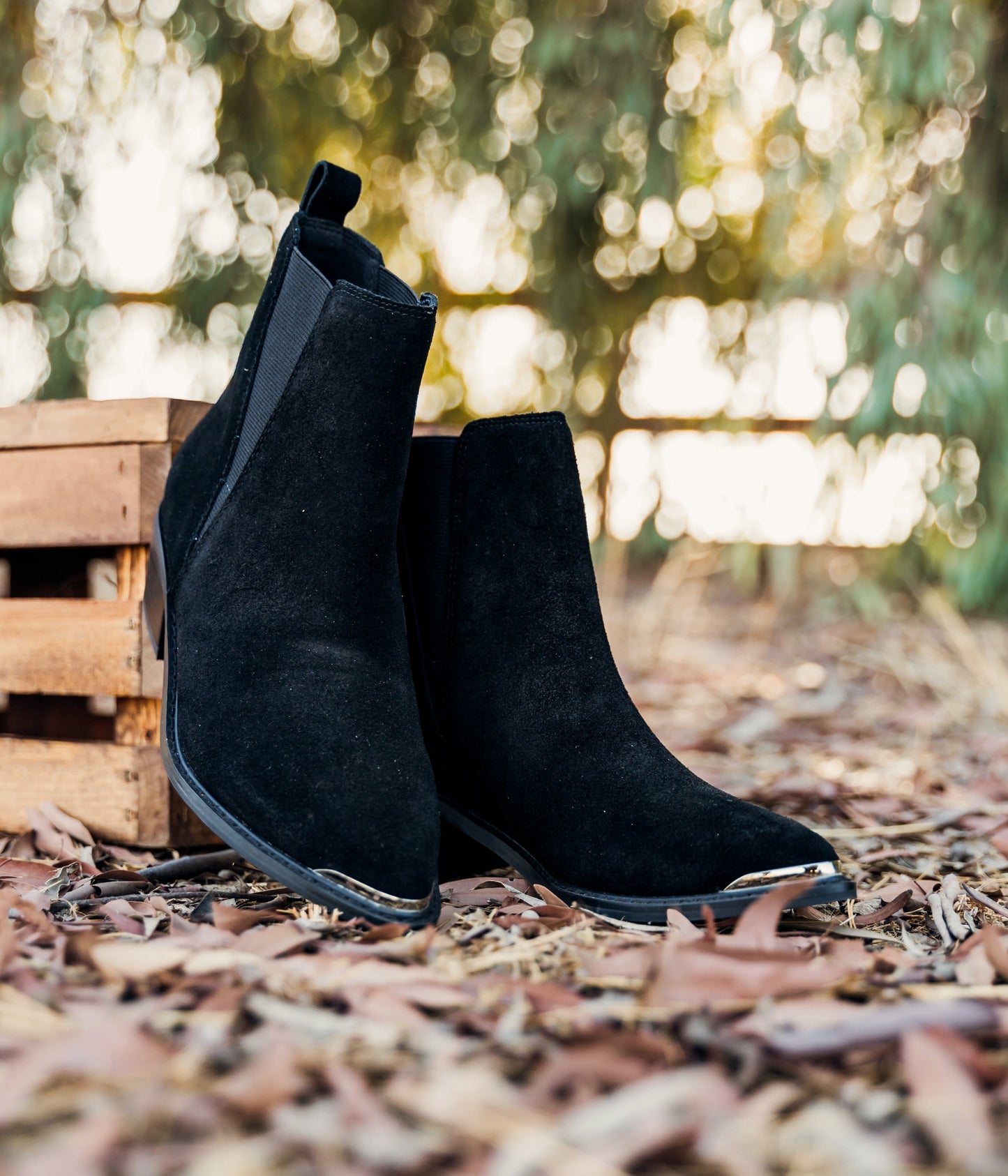 Wylie Suede Ankle Boots | Black