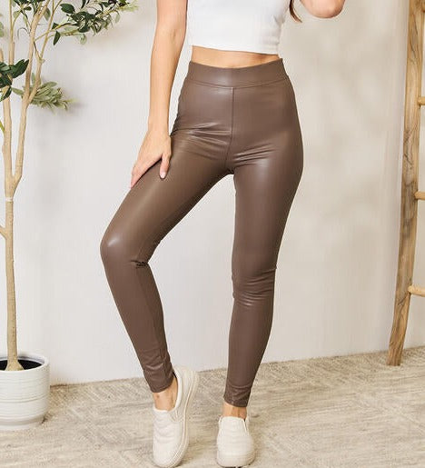 Caramel Creme High-Waisted Skinny Pants