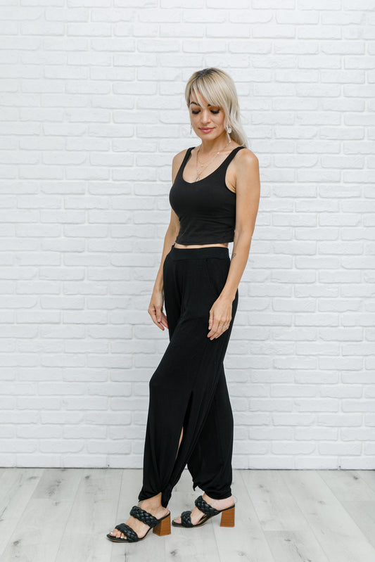 Move With Me Black Tank - Bella Lia Boutique