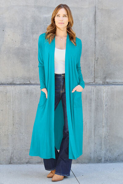 Open Front Long Sleeve Cover Up | Multiple Colors