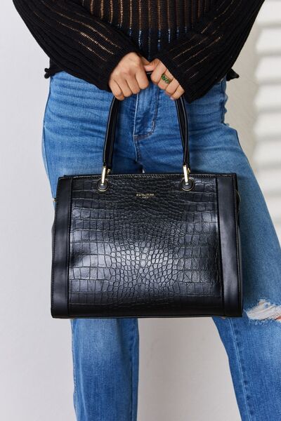 Textured Leather Handbag | David Jones