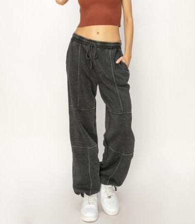 Stitched Drawstring Sweatpants