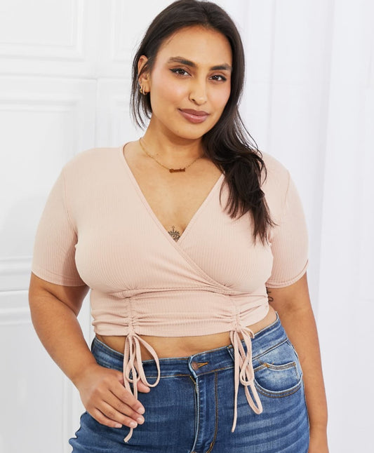 Back To Simple Ribbed Top | Blush
