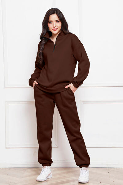 Brighten Up Half-Zip Sweatshirt & Pants Set | Multiple Colors