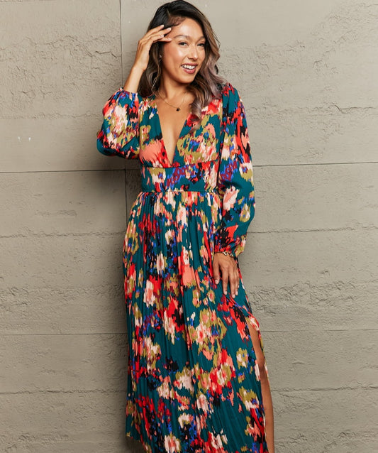 Fall Impressions Pleated Dress