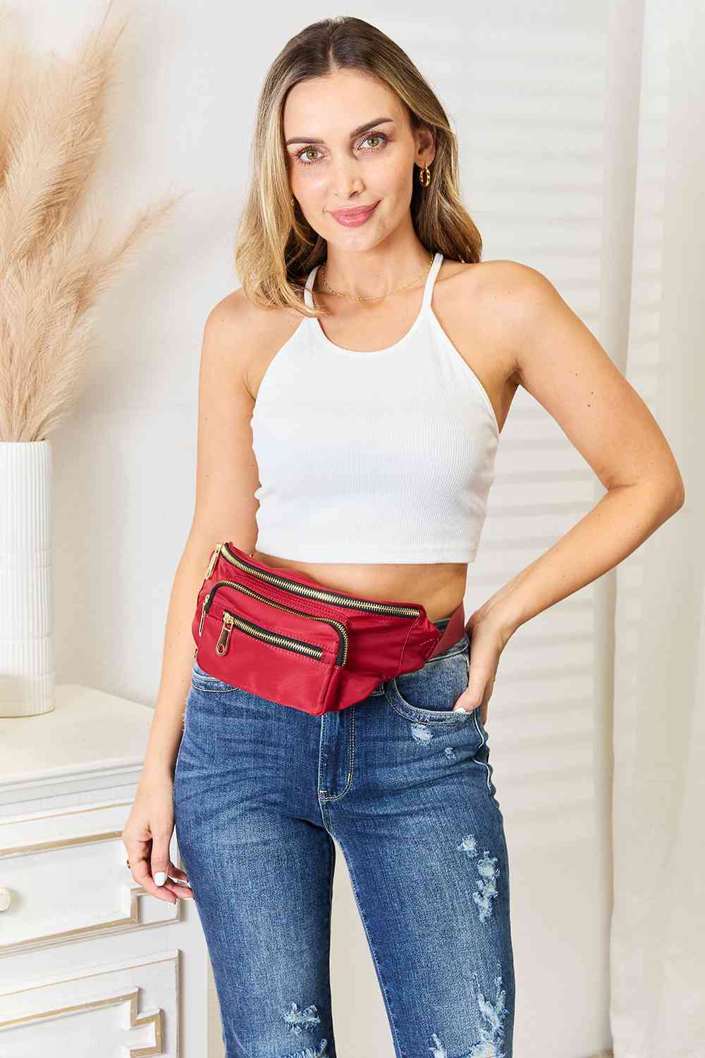 Nylon Fanny Pack | Red