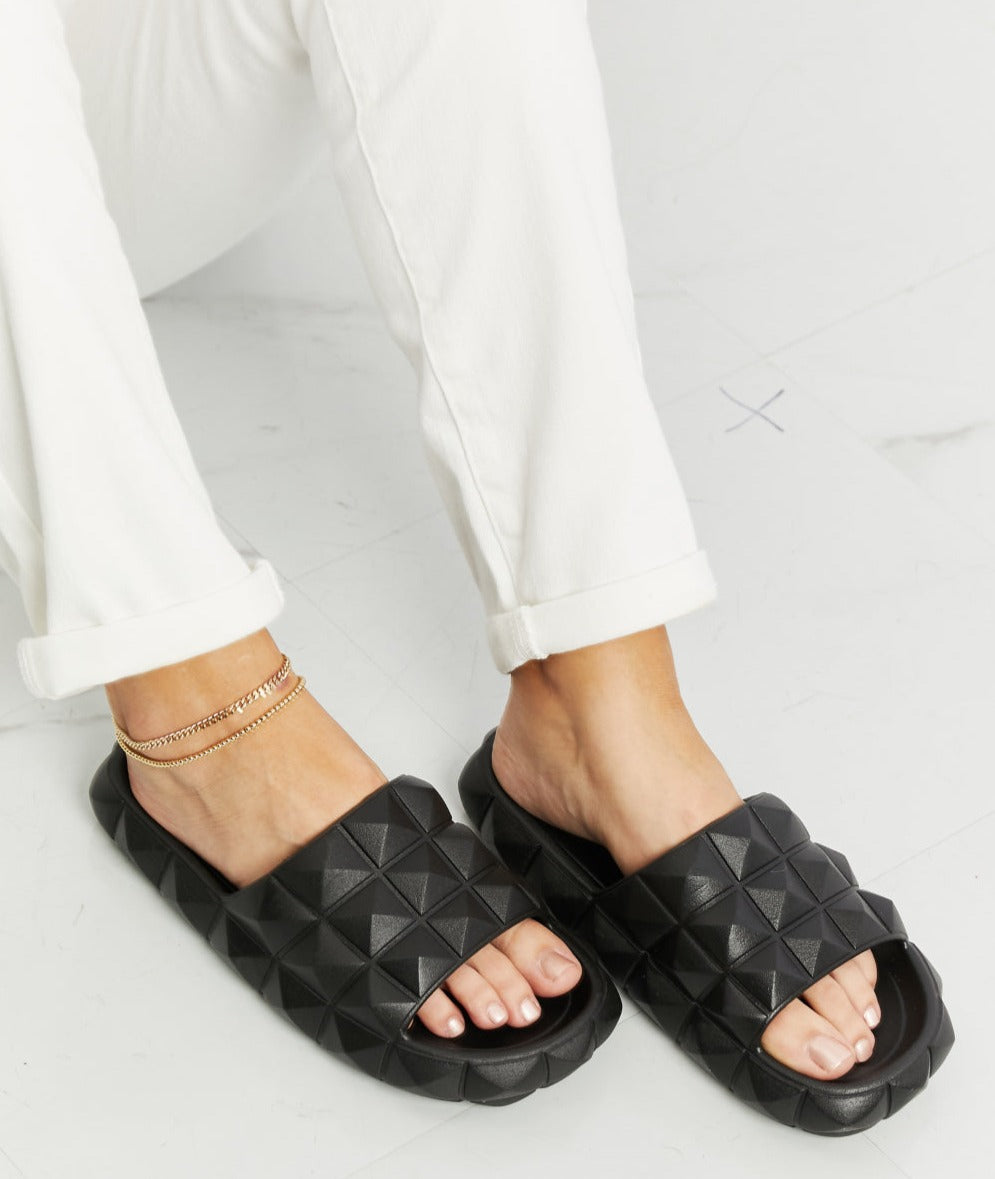 Let's Chill 3D Stud Slide Sandals