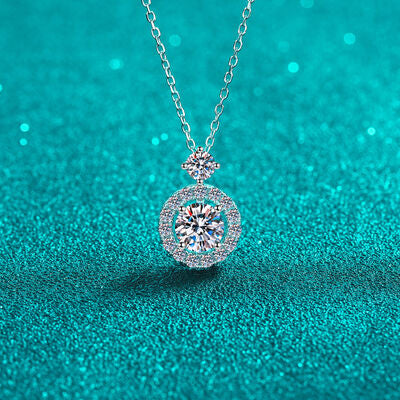 Moissanite Sterling Silver Necklace