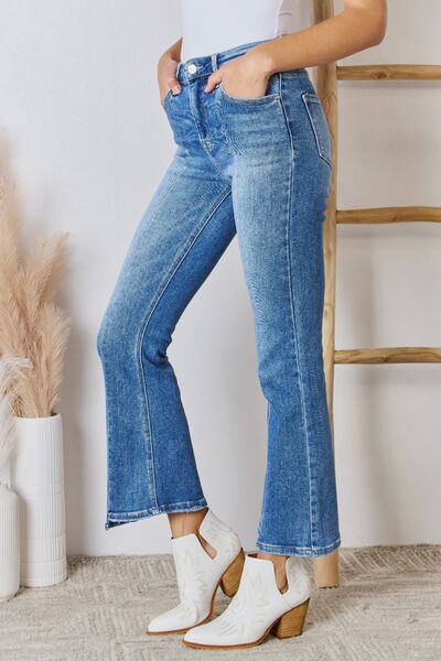 Laura High-Rise Ankle Flare Jeans | Risen