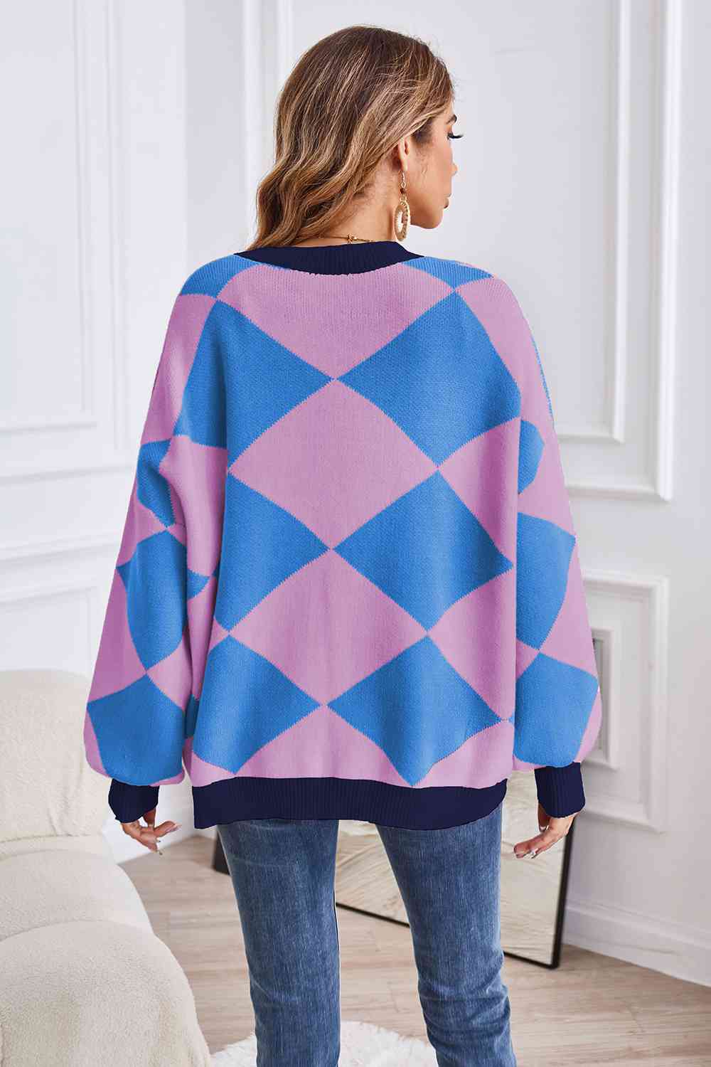 Geometric Lantern Cardigan | Multiple Colors