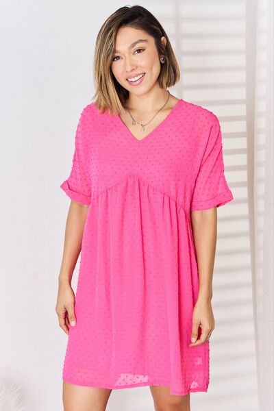 Swiss Dot Babydoll Dress