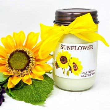 Sunflower Soy Wax Candle | Jumbo - Bella Lia Boutique
