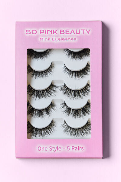 Mink Eyelashes | 5 Pairs