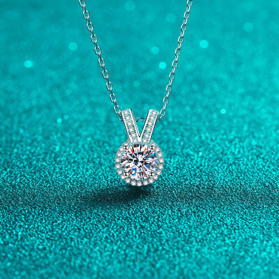 Moissanite Pendant Necklace