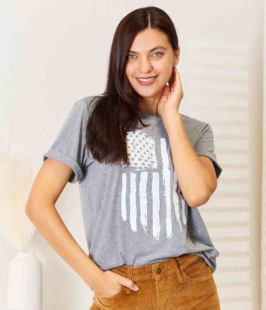 US Flag Graphic Tee