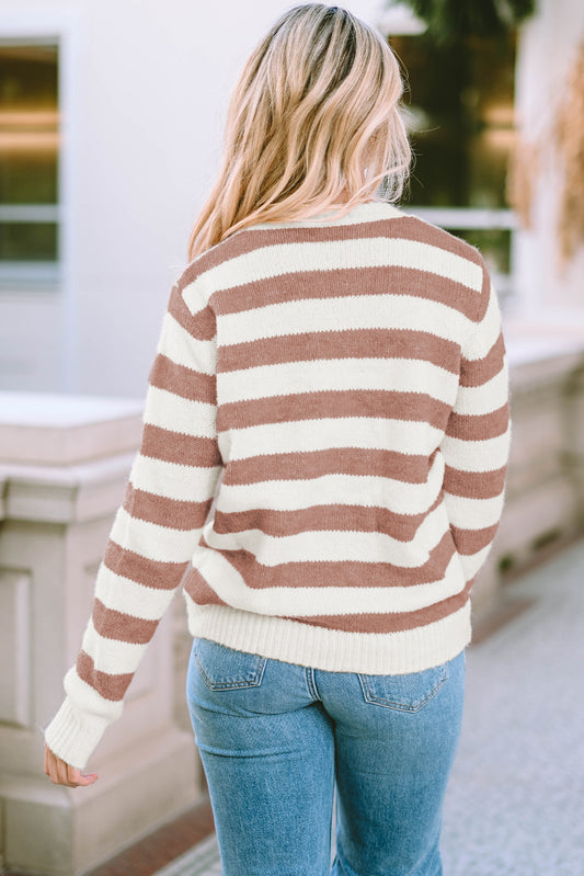 Made to Last Striped Long Sleeve Sweater