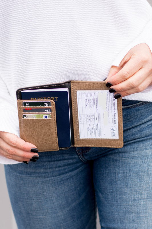 Passport & Vaccine Credit Card Wallet | Multiple Colors - Bella Lia Boutique