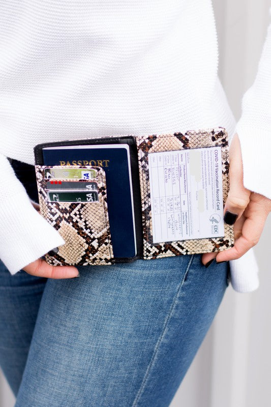 Passport & Vaccine Credit Card Wallet | Multiple Colors - Bella Lia Boutique