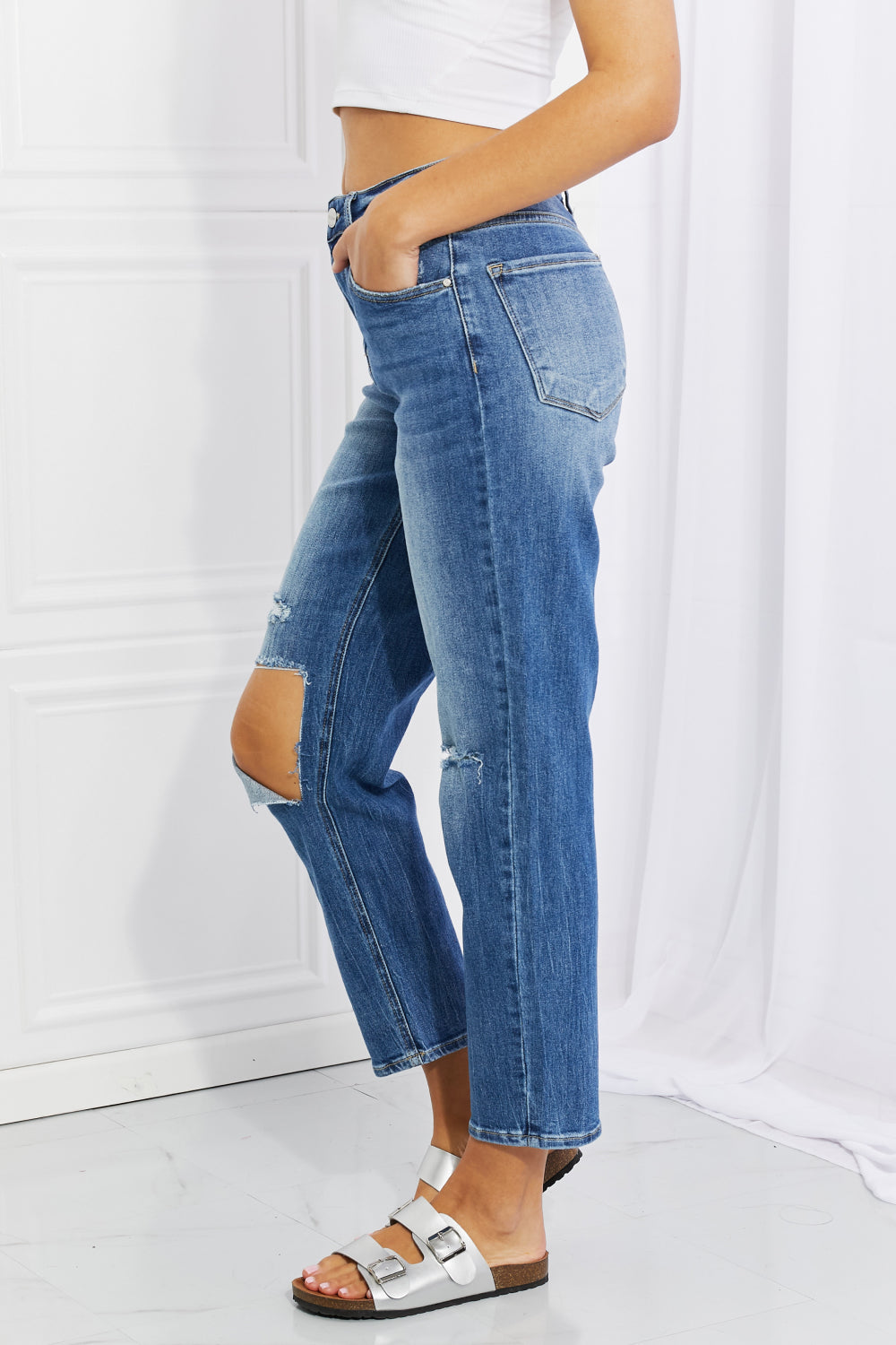 Emily High Rise Relaxed Jeans | Risen