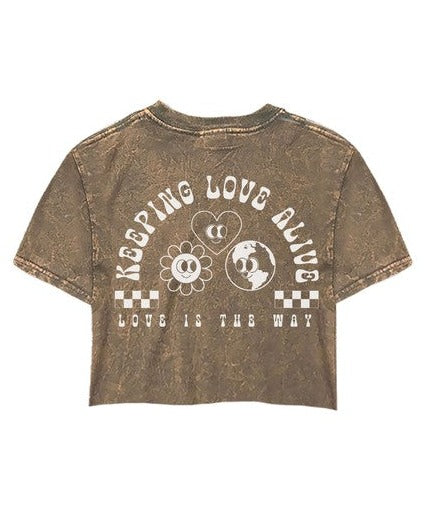 Keeping Love Alive Cropped Tee | Kid's