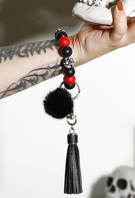 Beaded Halloween Tassel Keychains - Bella Lia Boutique