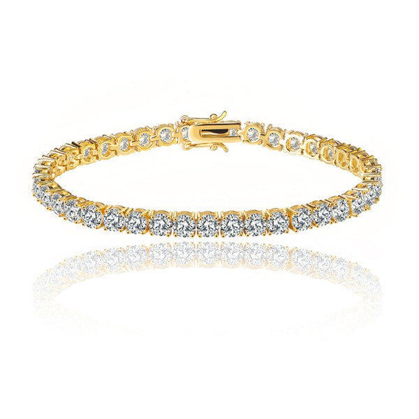 Jada White Gold Tennis Bracelet - Bella Lia Boutique