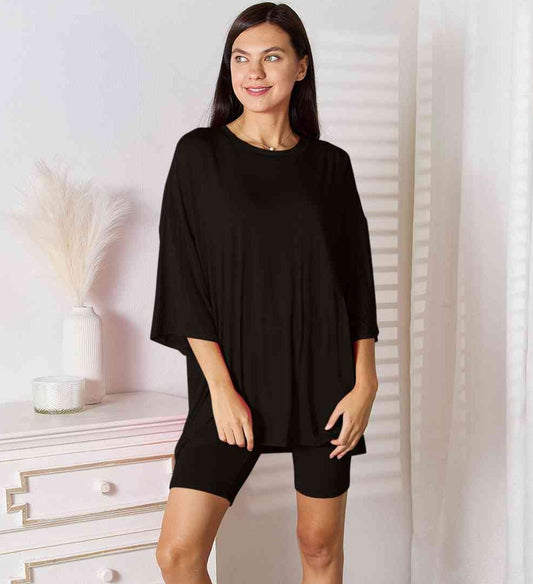 Rayon Top & Shorts Set