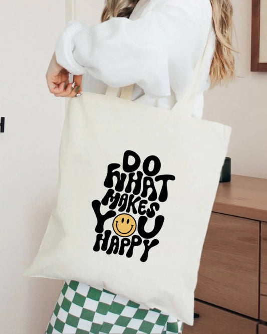 Do What Makes You Happy Tote - Bella Lia Boutique