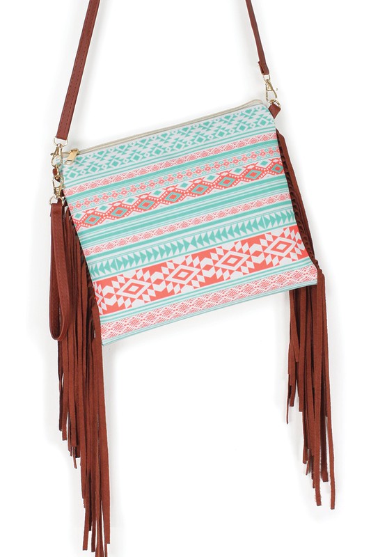 Aztec Striped Crossbody | Multiple Colors - Bella Lia Boutique