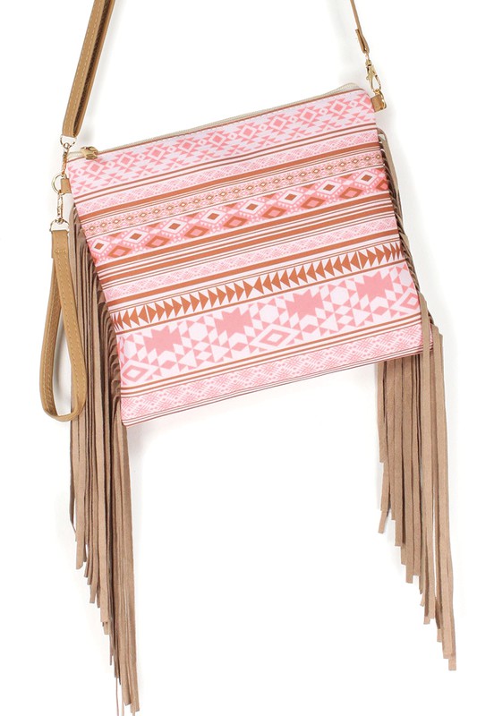 Aztec Striped Crossbody | Multiple Colors - Bella Lia Boutique