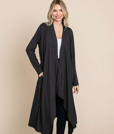 Open Longline Cover Up Cardigan