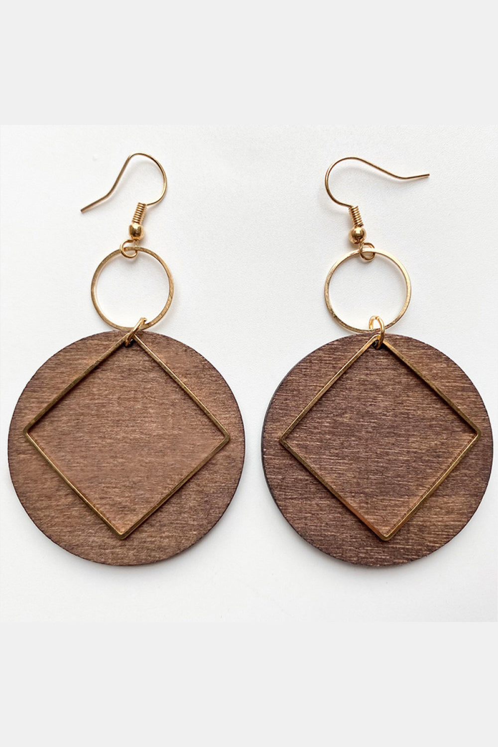 Geometrical Wooden Earrings