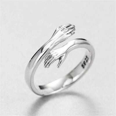 Hugs Silver Bypass Ring