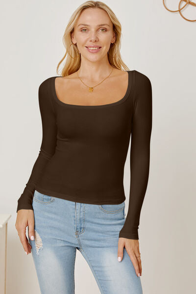 Back to the Basics Square Neck Top