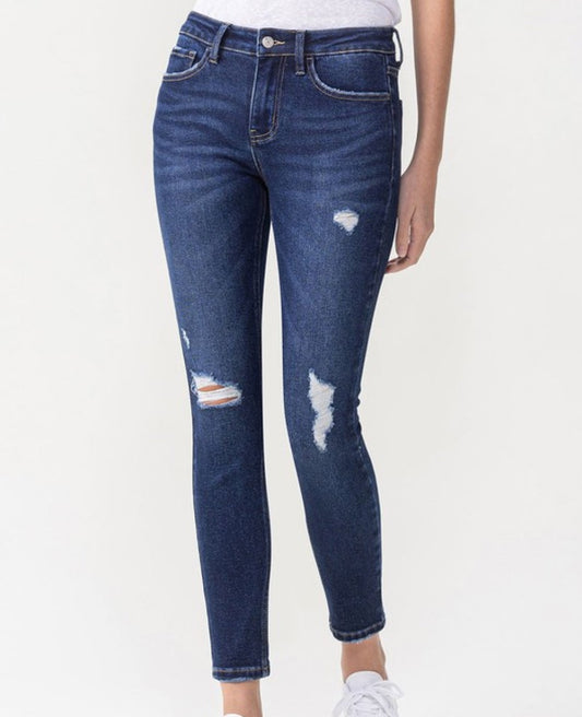 Chelsea Mid-Rise Cropped Skinny Jeans | Lovervet
