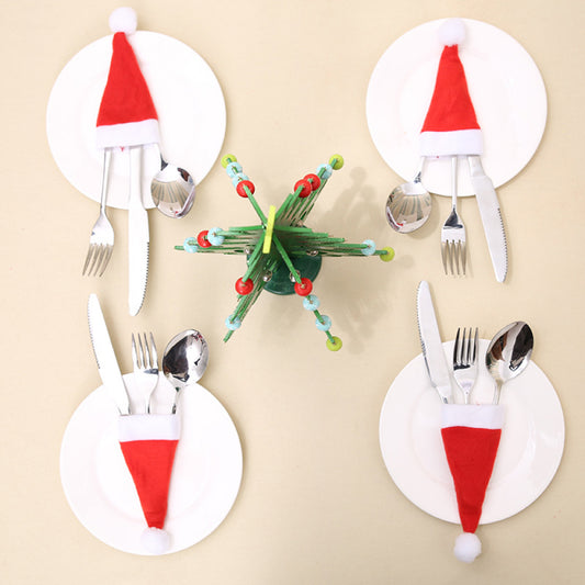 Christmas Hat Cutlery Holders | 20-Pieces