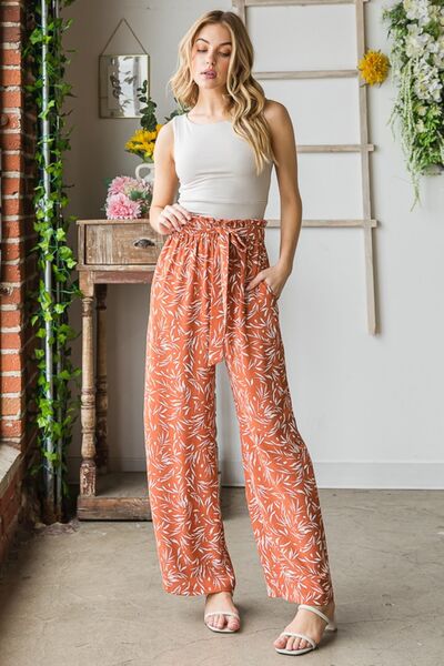 Dainty Floral Casual Pants