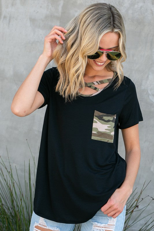 Camo Pocket Tee