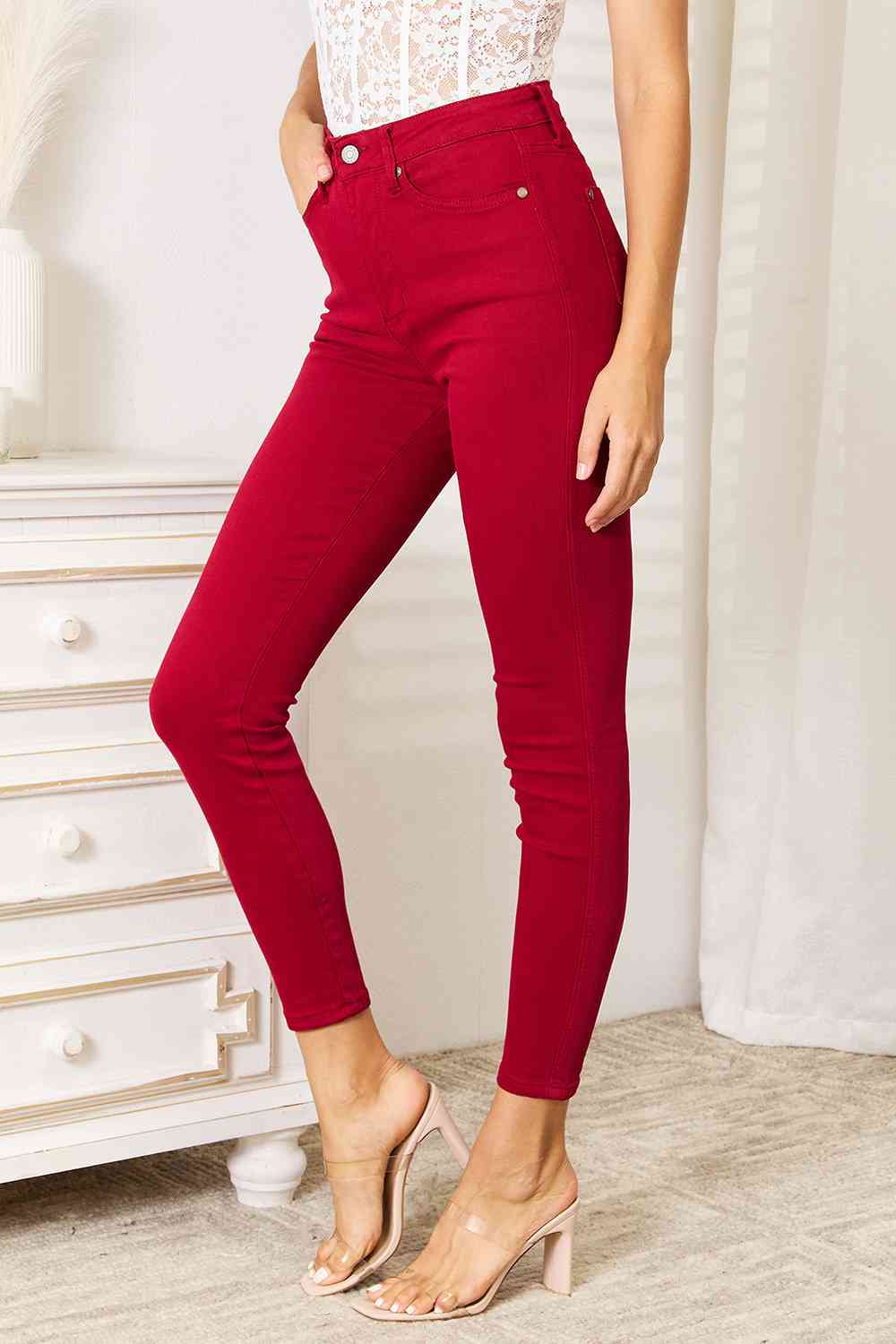 Scarlet High-Waisted Tummy Control Skinny Jeans | Judy Blue