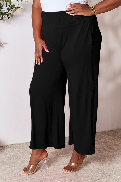 Smocked Wide Leg Pants | Multiple Colors