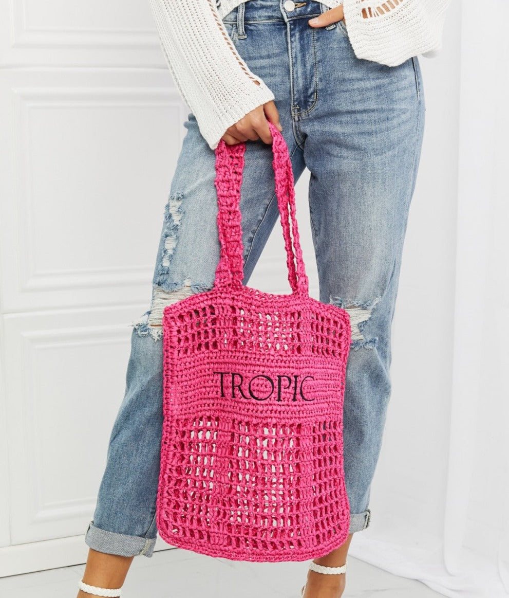 Tropic Babe Straw Tote Bag