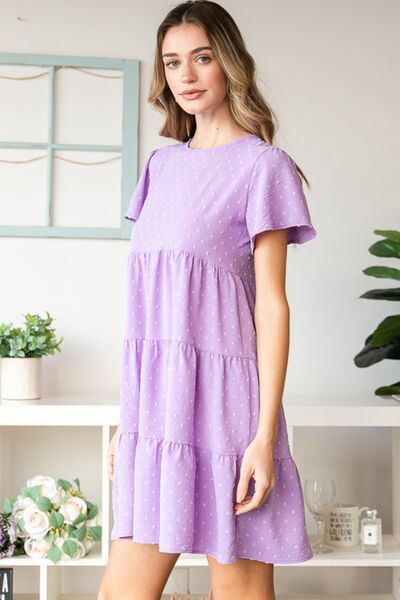 Swiss Dot Tiered Dress