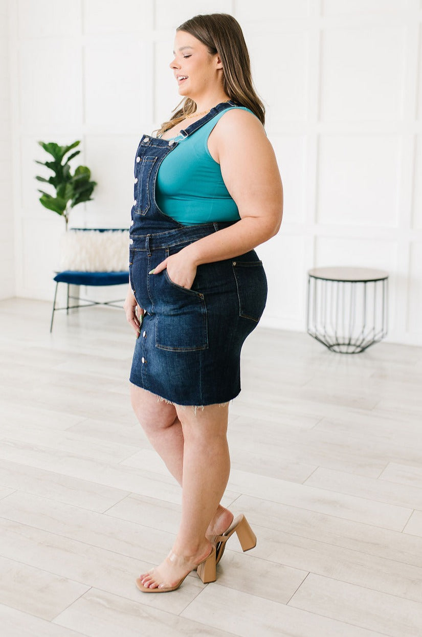 Agnes Denim Overall Dress | Judy Blue