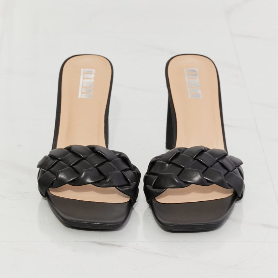 Top of the World Braided Heels | Black