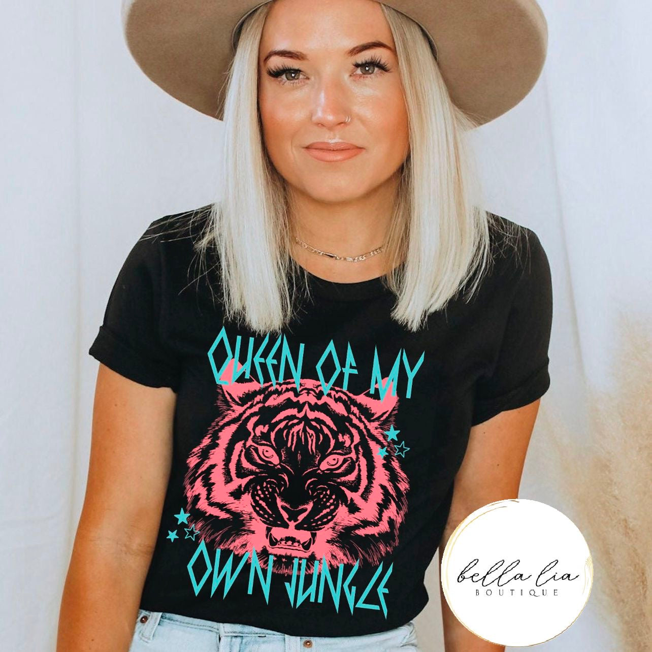 Queen of my Own Jungle Graphic Tee or Sweatshirt - Bella Lia Boutique