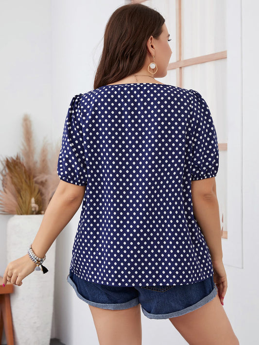 Lucy Polka Dot Blouse | Curvy